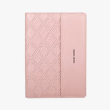 簡約菱格紋活頁工商日誌-筆記本