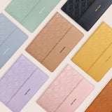 簡約菱格紋活頁工商日誌-筆記本