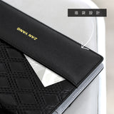 簡約菱格紋活頁工商日誌-筆記本