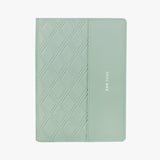 簡約菱格紋活頁工商日誌-筆記本