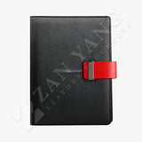 商務隱扣活頁工商日誌，紅色舌帶