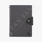 立體五金圓書扣活頁工商日誌，石墨灰