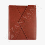 迷人酒紅三折活頁工商日誌