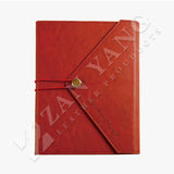手拿包款三折封套工商日誌，酒薰紅