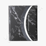 大理石霧黑工商日誌，進口PU皮紋、筆插、多功能內側口袋、磁吸式五金書扣。