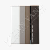 大地色系工商日誌，磁吸式五金書扣、進口PU皮紋。