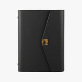 簡約時尚工商日誌，筆插、多功能內側口袋、磁吸五金書扣。