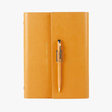 雙功能設計工商日誌，多色可選、筆插、多功能內側口袋、磁吸五金書扣。