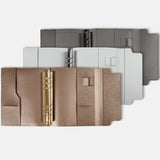 多元材質牛皮紙工商日誌，多色可選、六孔夾具、多功能收納、扣帶款。