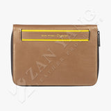 鬆緊帶皮革創意拉鍊活頁工商日誌，流沙金