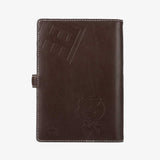 深色金屬扣帶工商日誌，可可咖、雙面插圖烙印