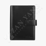 霧黑質感扣帶款工商日誌，多功能收納袋、筆插、名片夾、烙印