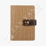 帆布質感風工商日誌，可可咖，多功能收納袋、開窗名片、筆插、名片夾