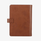 優雅的立體磁吸書扣 及溫暖經典咖啡色系 適合會議書寫時的工具