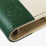 植墨綠仿皮革工商日誌，柔和綠色系 搭配仿皮革 內袋搭配淺綠色絲帶 溫和簡約 時尚耐看