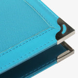 清新海洋藍工商日誌，多功能收納袋、開窗名片、筆插、磁吸五金書扣