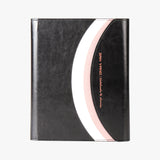 深夜黑工商日誌，進口PU皮紋、筆插、多功能內側口袋、磁吸式五金書扣。