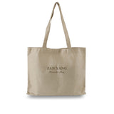 奶茶色網印平面袋_無紡布環保購物提袋