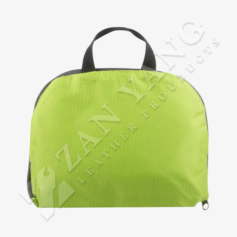 後背手提兩用環保折疊收納袋，無紡布(不織布)、網印