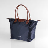 皮革手提環保折疊收納袋