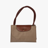 皮革手提環保折疊收納袋