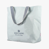 淺白綠帆布環保T型袋