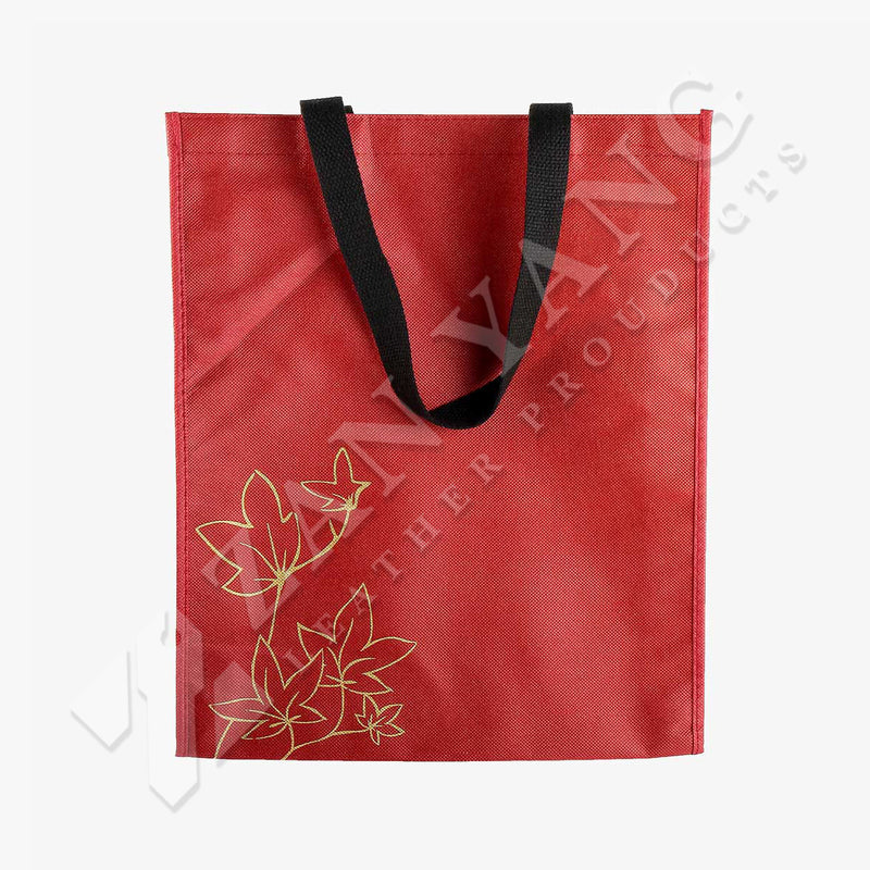 紅色喜氣直式立體袋_無紡布環保提袋