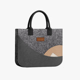 羊毛氈多功能收納提袋_立體袋