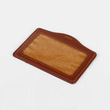 焦糖棕證件套，烙印Logo