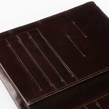 深棕經典短夾，短皮夾、進口PU仿皮紋、烙印LOGO、多功能內袋、SD卡袋。