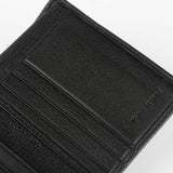 優質荔枝紋短夾，進口PU仿皮紋、烙印LOGO/上色、多功能內袋、開窗名片袋、金屬配件。