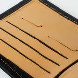 跳色輕巧短夾，進口PU仿皮紋、烙印LOGO、多功能內袋、開窗名片袋、SD卡袋。