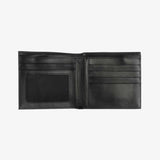 刺繡圖騰短夾，進口PU仿皮紋、圖騰刺繡、多功能內袋、開窗名片袋。