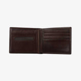 雙拚色精品短夾，進口PU仿皮紋、烙印LOGO、開窗名片袋、多功能內袋、壓扣。