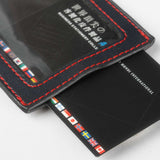 大頭環證件套，烙印LOGO、跳色車縫線