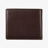 雙拚色細緻短夾，進口PU仿皮紋、烙印LOGO、開窗名片袋、多功能內袋、隱形磁扣。