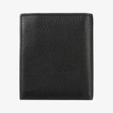 優質荔枝紋短夾，進口PU仿皮紋、烙印LOGO/上色、多功能內袋、開窗名片袋、金屬配件。