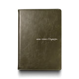 簡約輕巧封套工商日誌，分隔頁絲帶、可更換書套、筆套