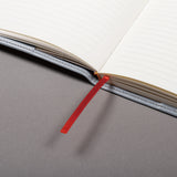 簡約輕巧封套工商日誌，分隔頁絲帶、可更換書套、筆套