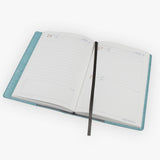 Tiffany Blue軟皮封套工商日誌，多功能內側口袋、名片卡袋