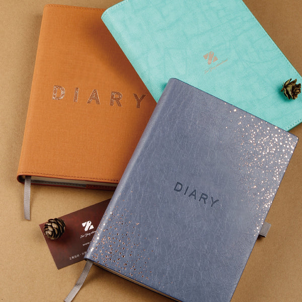 Tiffany Blue軟皮封套工商日誌，多功能內側口袋、名片卡袋