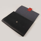 Black極致紅腰帶三折活頁工商日誌，展開