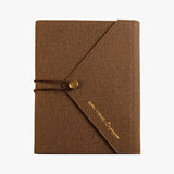 手拿包款三折封套工商日誌，可可咖