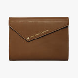 大地色風雅三折活頁工商日誌，焦糖棕