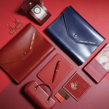 手拿包時尚三折活頁工商日誌，情境