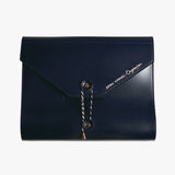 信封繞扣三折活頁工商日誌，石碇藍