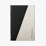 水洗牛皮紙與羊毛氈三折活頁工商日誌，冷石灰