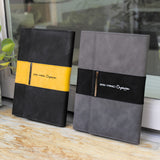 立體磁吸扣三折活頁工商日誌，情境