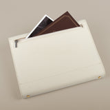 細版書帶三折活頁工商日誌，多功能拉鍊袋