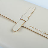 細版書帶三折活頁工商日誌，細版穿式舌帶